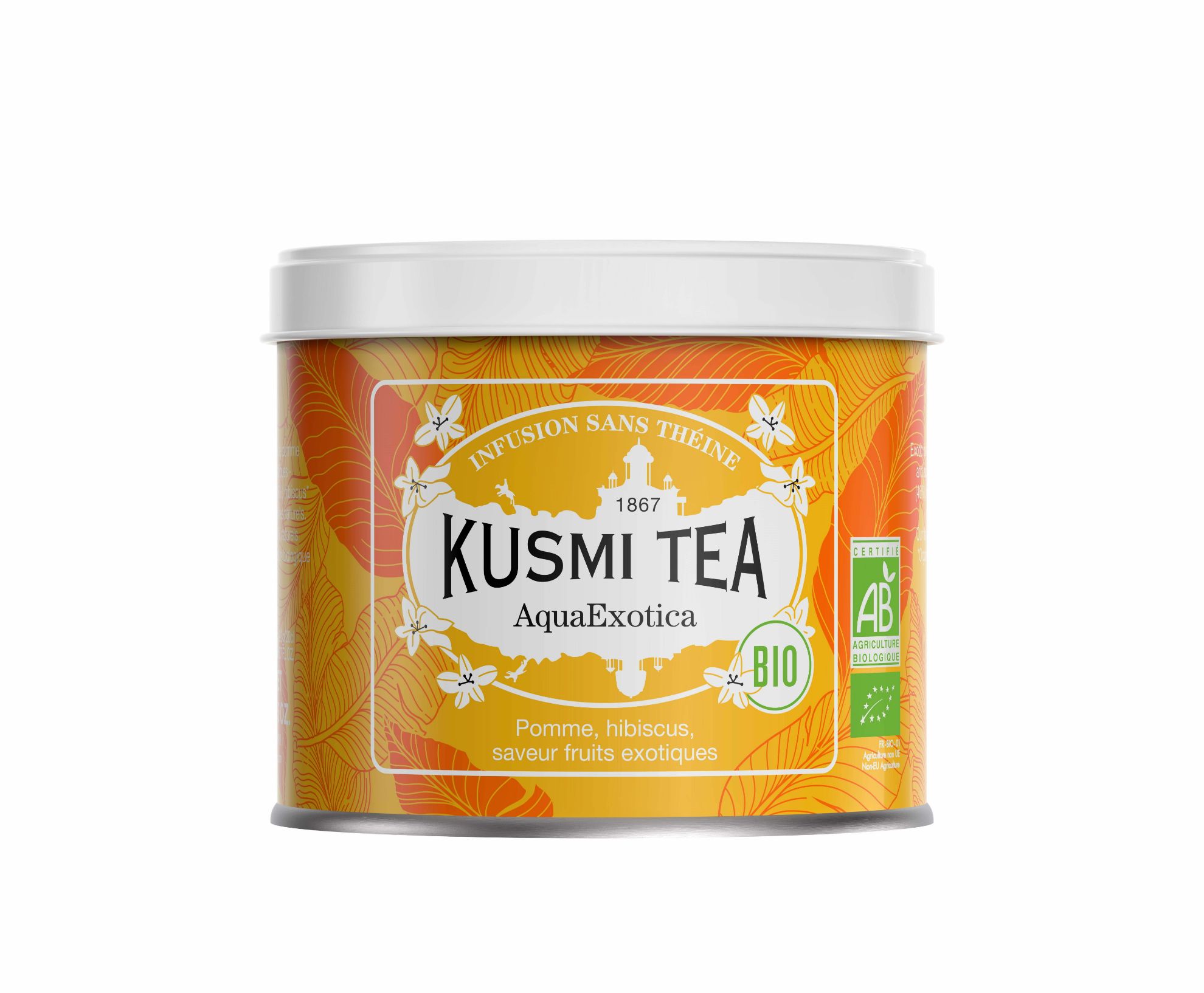 KUSMI TEA - AquaExotica Bio - boîte 100g (environ 40 tasses) | ChezVous ...