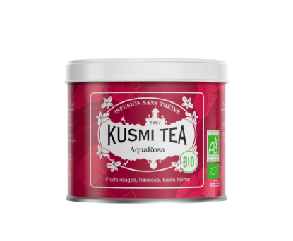 Image de KUSMI TEA - AquaRosa Bio - boîte 100g (environ 40 tasses)