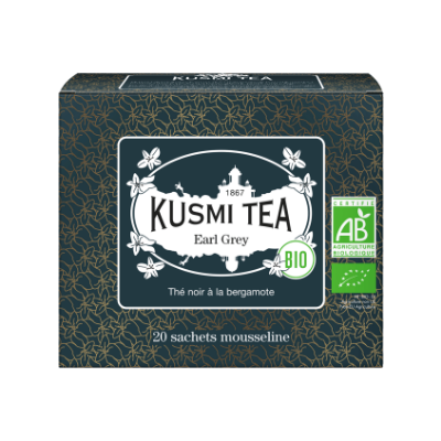 KUSMI TEA - Earl Grey Bio - boîte 20 sachets