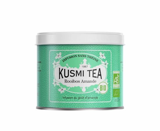 Image de KUSMI TEA - Rooibos Amande Bio - boîte 100g (environ 40 tasses)