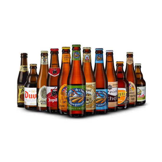 Coffret découverte 12 bières blondes belges