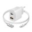 Picture of Pack chargeur secteur 20W + câble LIGHTNING 1m - Blanc Akashi