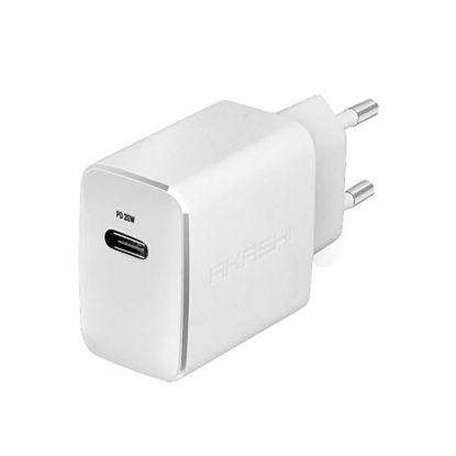 Image de Prise secteur USB TYPE-C 20W Power Delivery - Blanc - Akashi