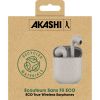 Image de Ecouteurs sans fil Bluetooth en paille de blé recyclée - Akashi