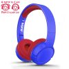 Image de Casque audio enfant sans fil Bluetooth - bleu et rouge - Akashi