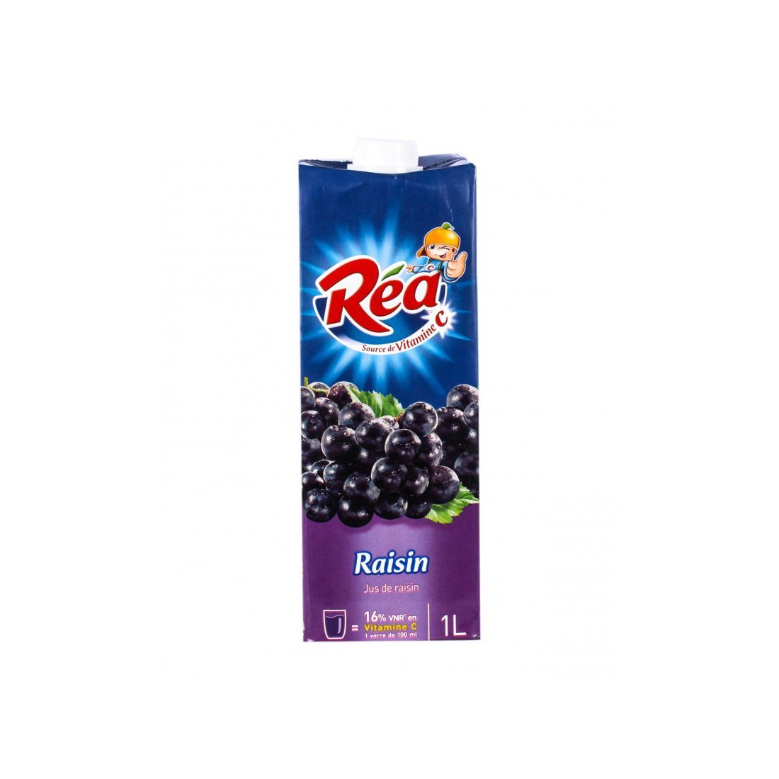 Jus de raisin rouge 100 Réa 1L ChezVous.re Shopping et Courses en