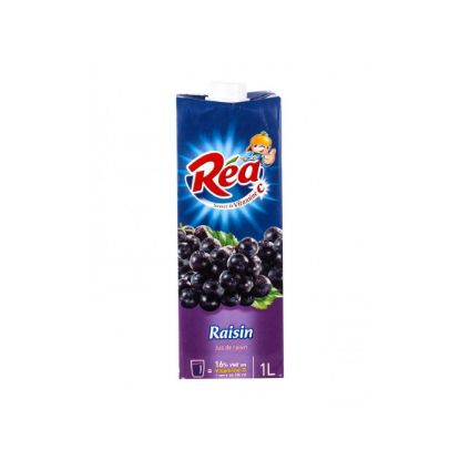 Jus de raisin rouge 100% Réa Brique 1L