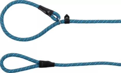 FLAMINGO Laisse etrangleur 165 cm 12 mm - bleu