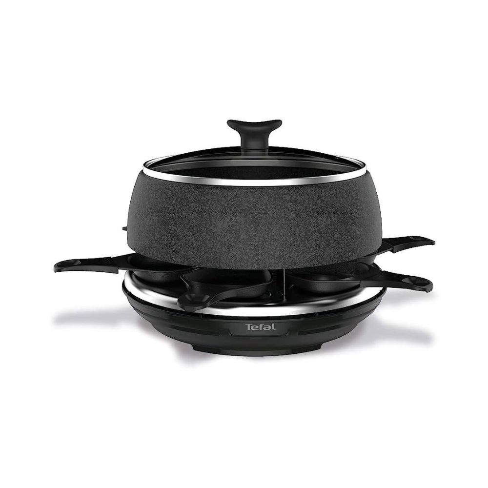 Fondue électrique Tefal EF352116 Fjord - 8 Personnes, Caquelon Amovible Anti-adhésif, Plateau Tournant