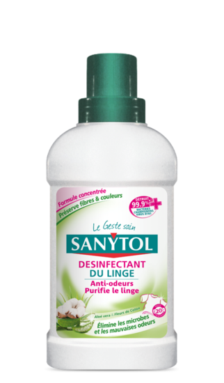 Désinfectant de linge Sanytol Fleurs Blanches - bidon 500ml