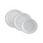 Picture of 50 Assiettes rondes 23 cm bagasse - 100 % naturelle