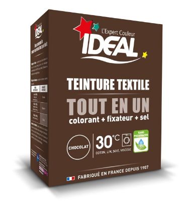Picture of Teinture textile en poudre TOUT EN UN Maxi Chocolat 350G - IDEAL