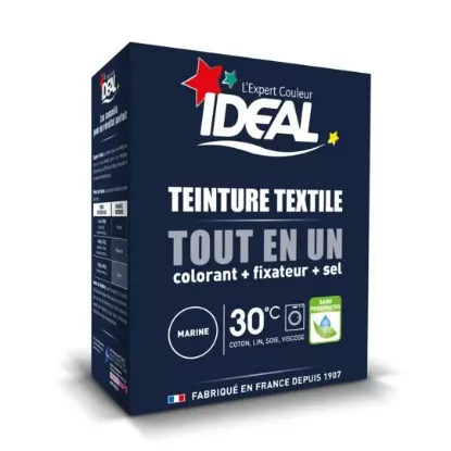 Image de Teinture textile en poudre TOUT EN UN Maxi Marine 350G - IDEAL