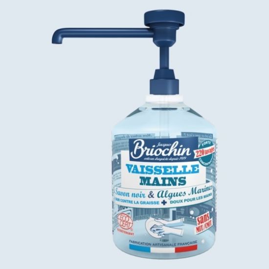 Liquide vaisselle et mains concentré Ecocert, Briochin (500 ml)