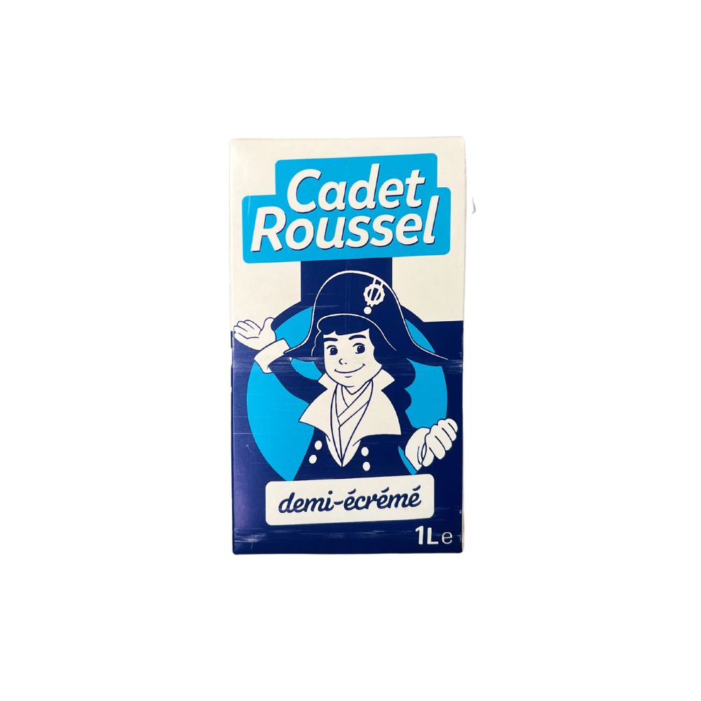 Lait 1/2 écrémé Cadet Roussel brique 1 Litre | ChezVous.re - Shopping ...