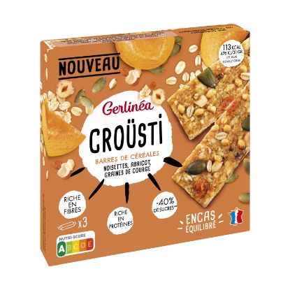 Barre repas minceur Céréales pépites chocolat GERLINEA : la boîte