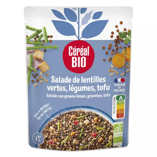 Salade de lentilles tomates épeautre Bio CÉRÉAL BIO   -  Shopping et Courses en ligne, livrés à domicile ou au bureau, 7j/7 à la  Réunion