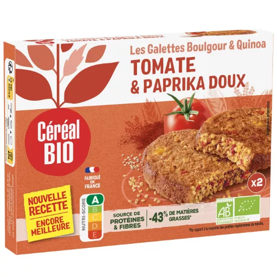 Image de Galettes boulgour et quinoa tomate Bio CÉRÉAL BIO