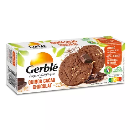 Gerble Biscuits fourrés cacao sans sucres 