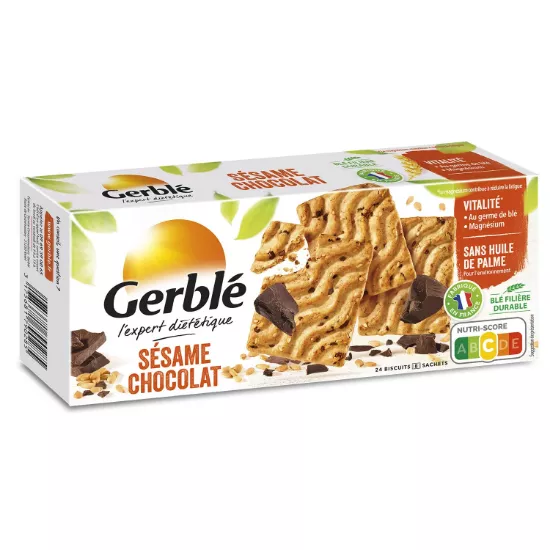 Image de Biscuits sésame chocolat Gerblé