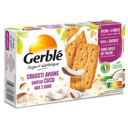 Image de Biscuits à l'avoine et noix de coco aux 3 sons Gerblé