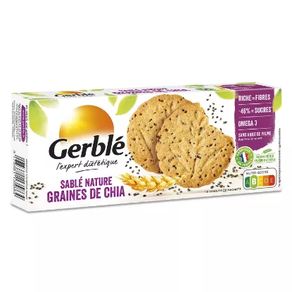 Image de Biscuits sablés aux graines de chia Gerblé