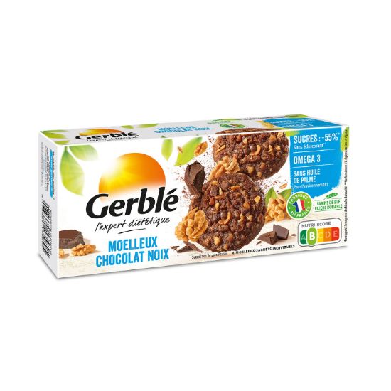 Picture of Biscuits moelleux aux noix et au chocolat Gerblé