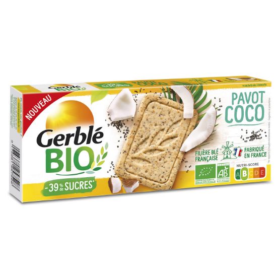 Image de Biscuits sablé coco pavot Bio Gerblé Bio