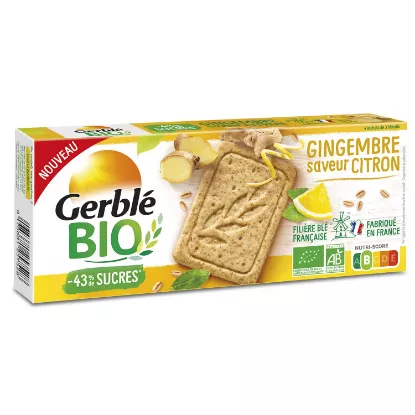 Image de Biscuit sablé citron gingembre Bio Gerblé Bio