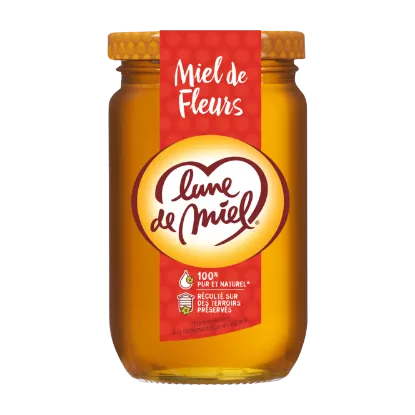 Picture of Miel de fleurs 375g LUNE DE MIEL