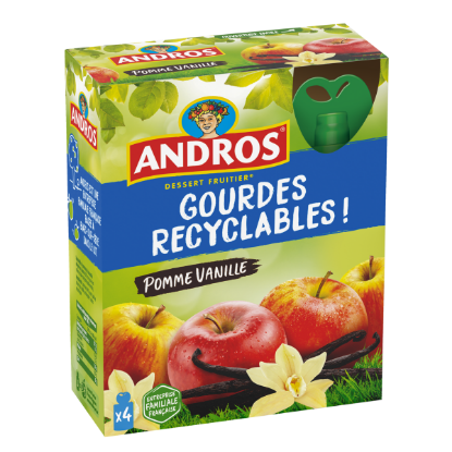 Image de Gourdes compote pomme vanille ANDROS