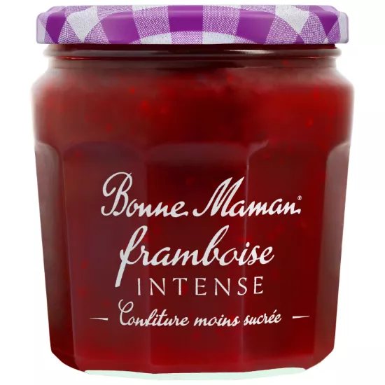 Picture of Confiture de framboises intense allégée en sucres 335g BONNE MAMAN