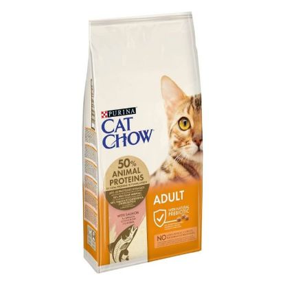 Croquettes Purina Cat Chow Chat Adulte Saumon 10 Kg