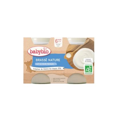 Image de Brassé bébé dès 6 mois, Nature Babybio - Petits pots 2x130g