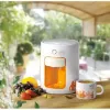 Picture of Machine à Expresso et Thé UD888 de Harper + tasse Un Diner Presque Parfait assortie - blanc et orange