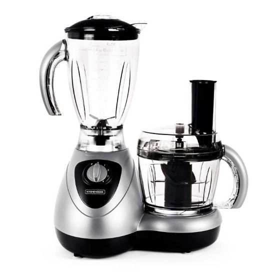 ROBOT MULTIFONCTION 500W AVEC BLENDER ET BOL MELANGEUR LE PARTENAIRE XL  SILVER DE KITCHENCOOK