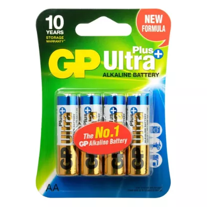 Picture of Piles Alcalines AA LR6 GP Ultra Plus Alkaline - 4 piles