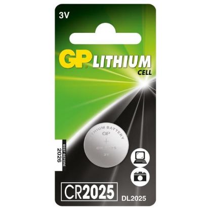 Image de Pile bouton lithium GP CR2025 - 1 pile