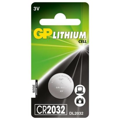 Image de Pile bouton lithium GP CR2032 - 1 pile