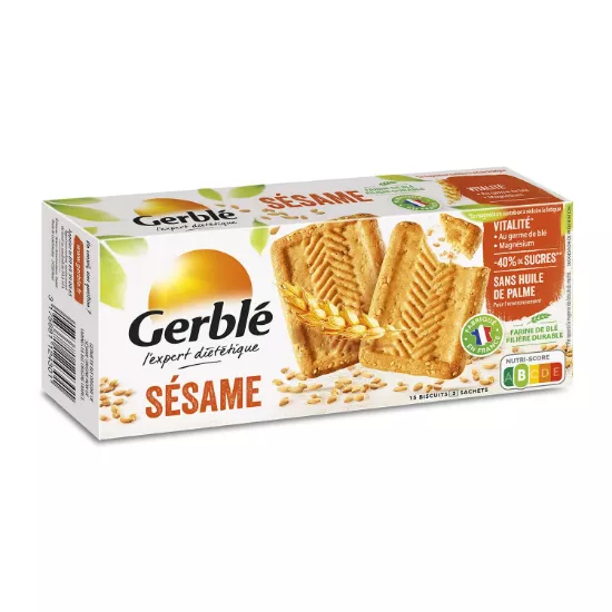 Image de Biscuits sésame Gerblé, 20 biscuits