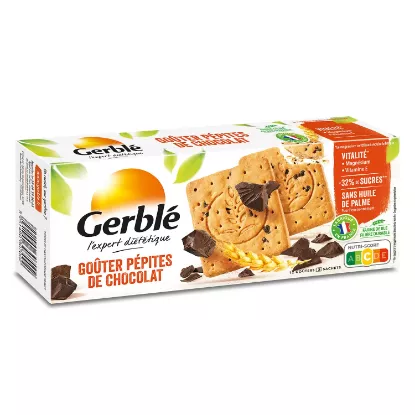 Image de Biscuits pépites chocolat Gerblé, 12 biscuits