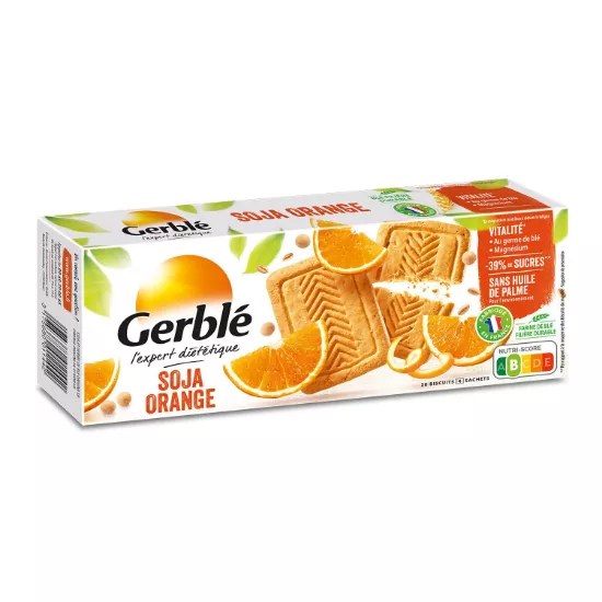 Image de Biscuits soja orange Gerblé, 20 biscuits