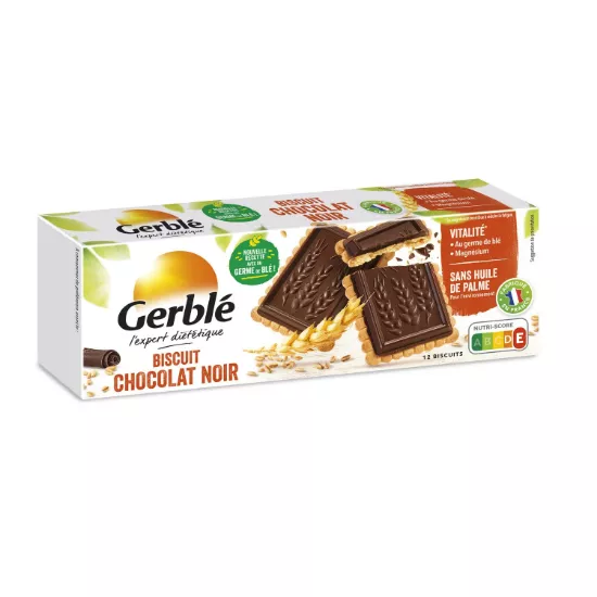 Picture of Biscuits chocolat noir intense Gerblé, 12 biscuits