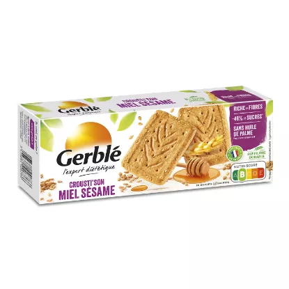 Picture of Biscuits Crousti'son miel sésame Gerblé, 20 biscuits
