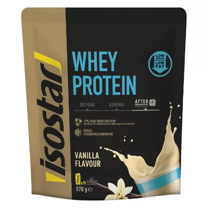 Image de Boisson poudre énergétique Whey Protein saveur vanille ISOSTAR, 700g