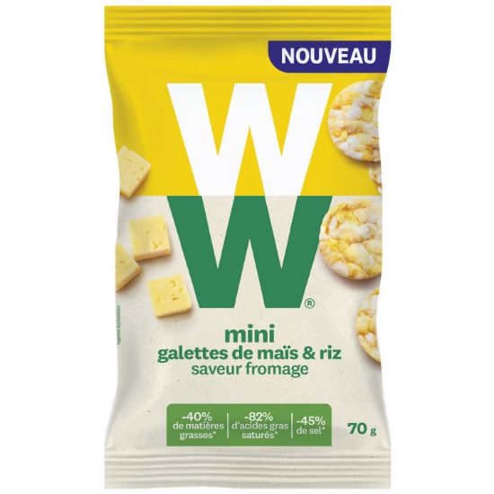 Picture of Mini galette mais et riz au fromage Weight Watchers, 70g
