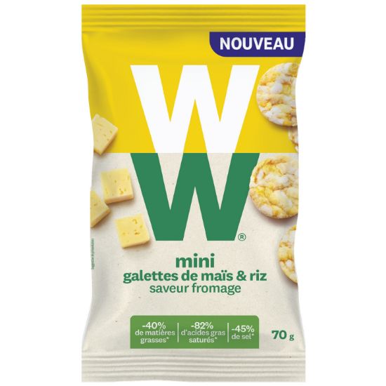 Image de Mini galette mais et riz au fromage Weight Watchers, 70g