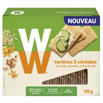 Picture of Tartines craquantes 5 céréales riz, maïs, sarrasin, millet et teff Weight Watchers, 125g