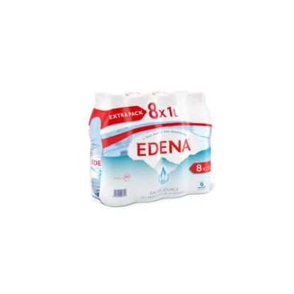 Image de Eau Edena Pack 8 x 1 Litre