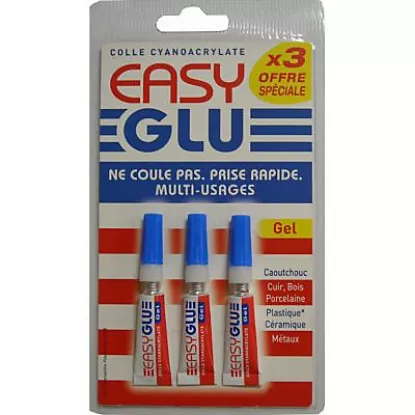 Image de Colle Easy Glue 3 tubes de 3G Cyanolit